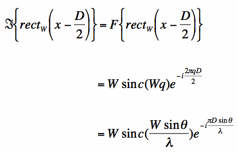 fourier transform of shifted delta function